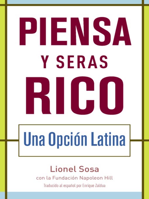 Title details for Piensa y seras rico by Lionel Sosa - Available